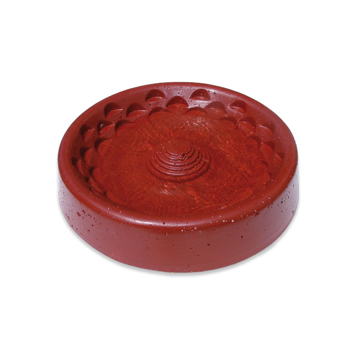 Insektentränke & Vogeltränke aus Holzbeton Ø 50 cm rot Naturschutzprodukt