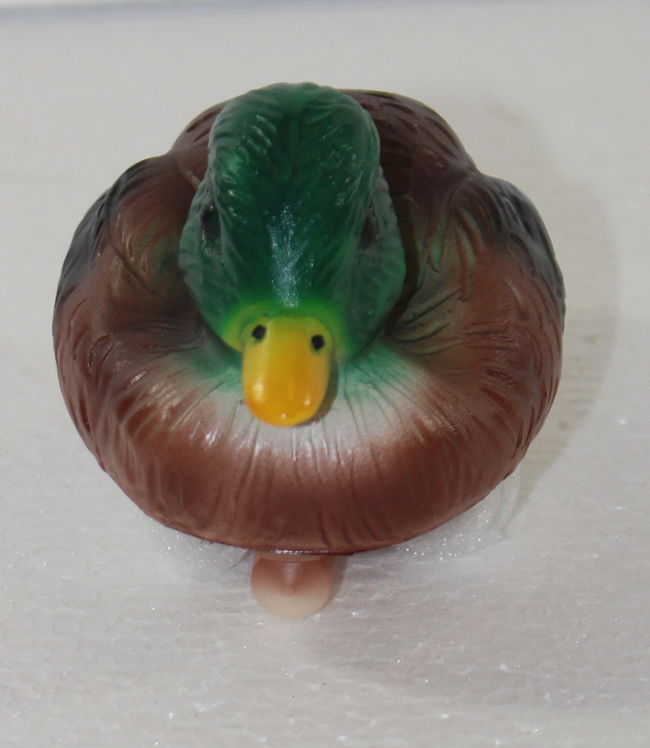 Deko Garten Figur Dekofigur Gartenfigur Teichfigur Schwimmente Entlein bunt aus Kunststoff Höhe 7 cm