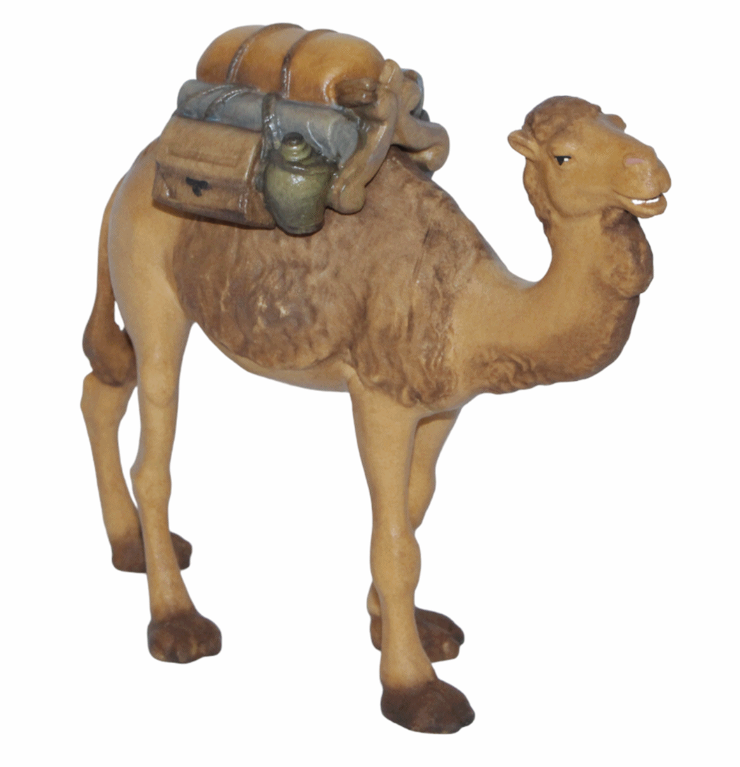 Krippenfigur Matteo, Raffaello, Leonardo Kollektion Kamel Holzfigur Holzstatue Statue aus Ahornholz