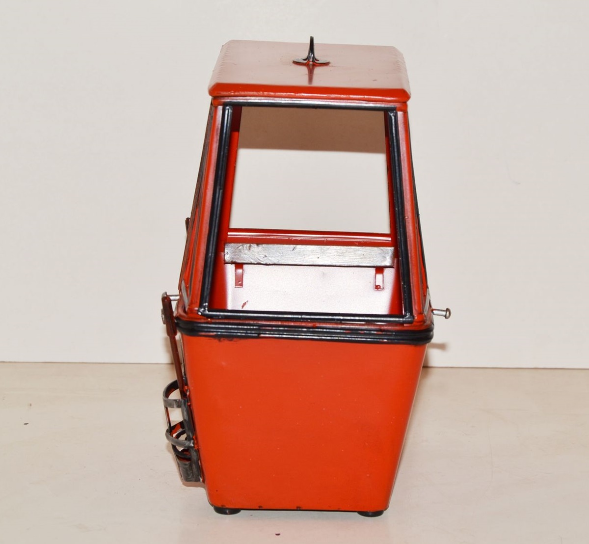 Blechmodell Nostalgie Ski Gondel Oldtimer Berggondel rot Replikat aus der Schweiz H 20 cm
