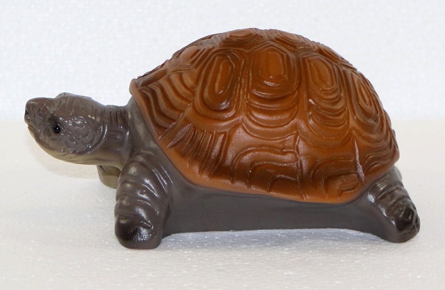 Deko Garten Figur Gartenfigur Tierfigur Teichfigur Schildkröte klein aus Kunststoff Höhe 8 cm