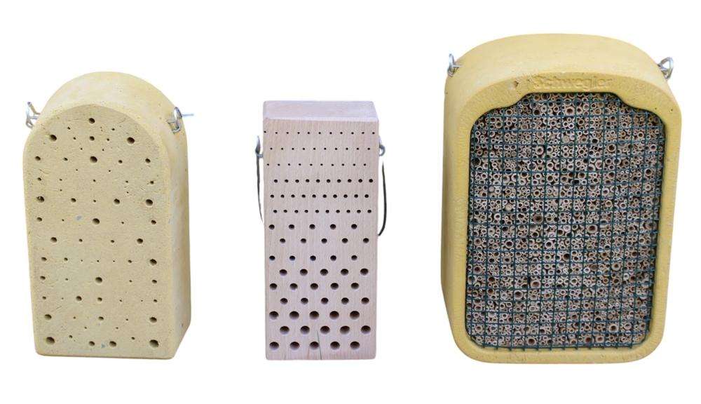 Insektennisthilfe Set 3 Stück - Insektennistblock Insektennistholz Insektennistwand Naturschutz