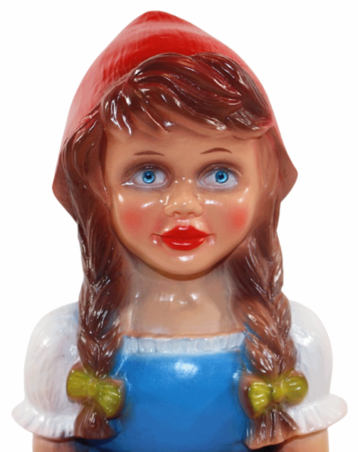 Deko Figur Rotkäppchen Gartenfigur Mädchen Märchenfigur H 31 cm stehend