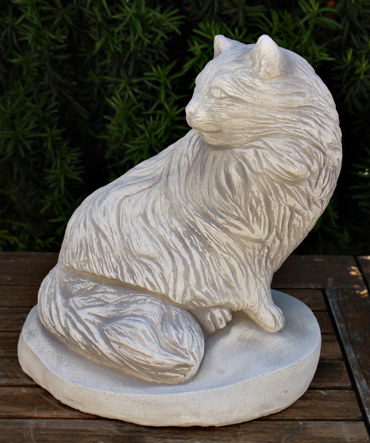 Beton Figur Katze H 27 cm Dekofigur und Gartenfigur