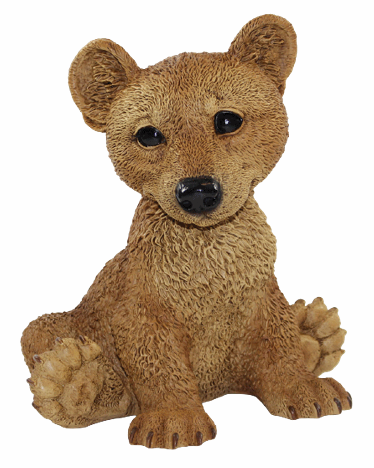 Dekofigur Tierfigur Bärfigur junger Bär sitzend Kollektion Castagna Sammlerfigur aus Resin H 22 cm