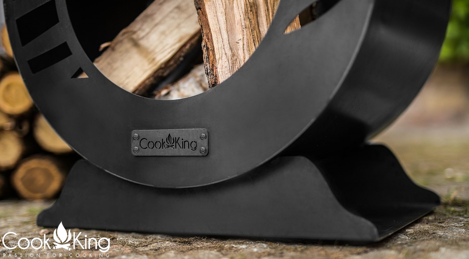 Gartenkamin "Lima" Gartenofen H 108cm zum Heizen und Grillen Terrassenofen aus Naturstahl Kamin Ofen