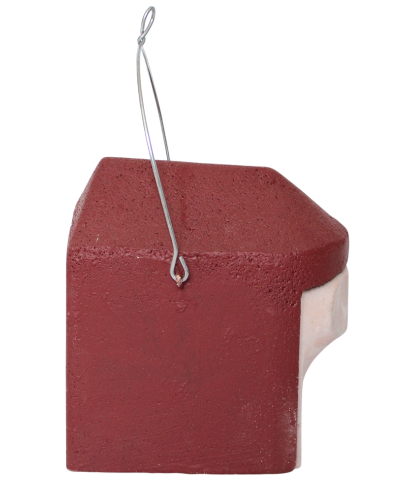 Nisthöhlen Set in Rot – 3 Vogelhöhlen 1B oval, 1B 26 mm, 2GR Nisthilfen für Gartenvögel