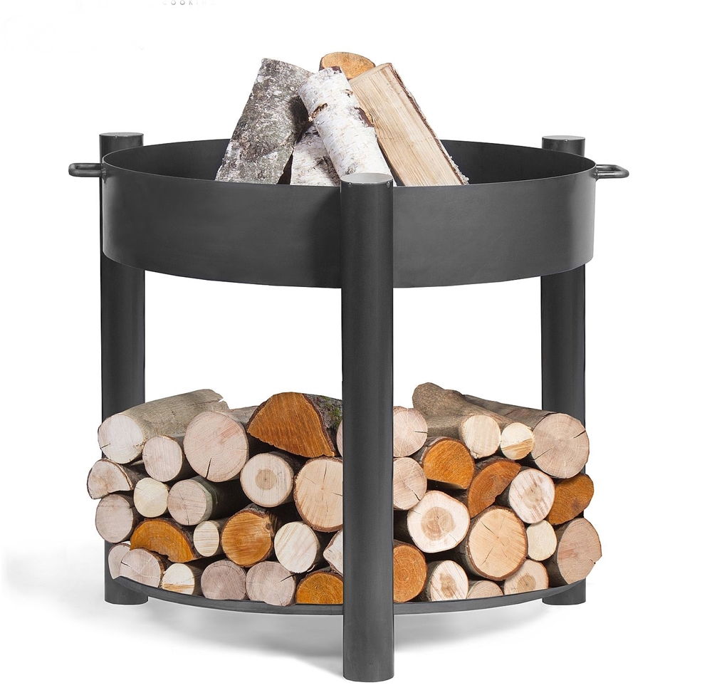 Feuerschale "Montana" high Ø 60 cm Feuerstelle für Garten aus Stahl als Wärmequelle oder Grill
