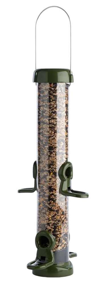 Naturschutzprodukt Futtersäulen Satz 2 Stück Ring-Pull Click midi grün H 51 cm  Inhalt 1,0 l