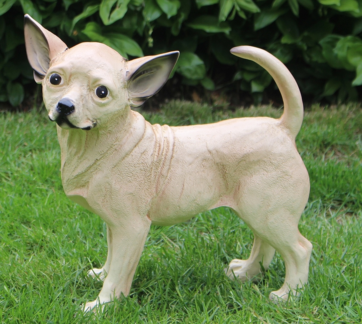 Dekorationsfigur Hund Chihuahua Höhe 34 cm Dekofigur aus Kunstharz