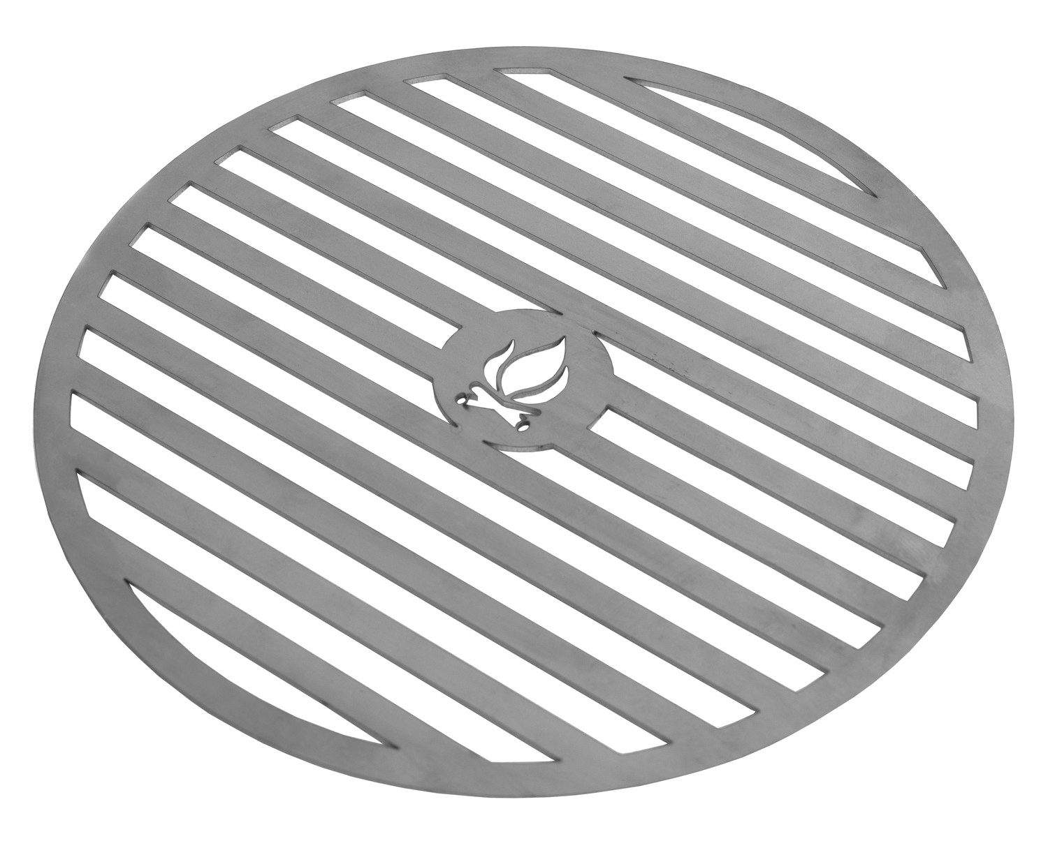 Grillplatte für Feuerschale Ø 78 cm mit Grillrost und 4 Griffen aus Edelstahl Feuerplatte Grillen