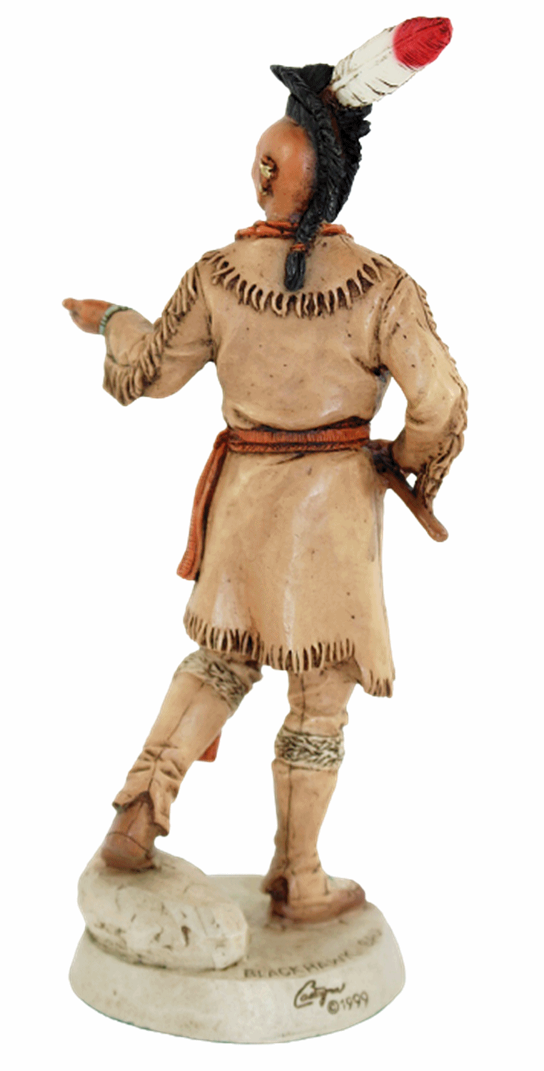 Indianerfiguren Indianer berühmte Häuptlinge Anführer H 20-23 cm 5-er Satz Castagna Limited Edition