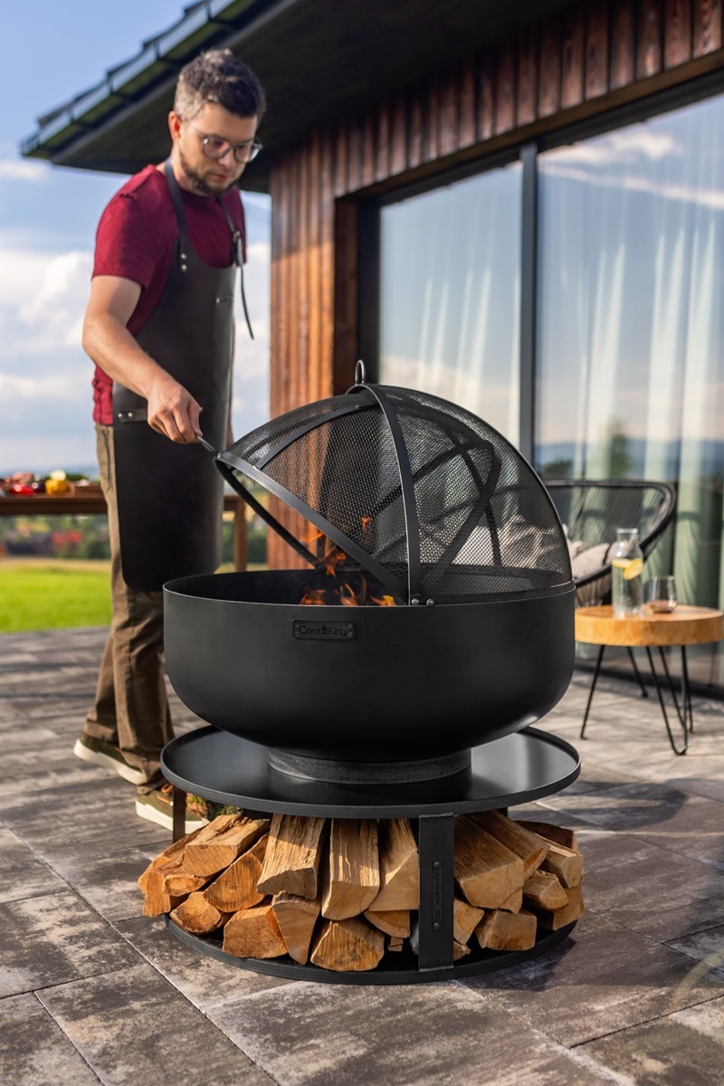Feuerschale " Palermo XXL " D 80 cm Feuerstelle Grillschale für den Garten aus Naturstahl