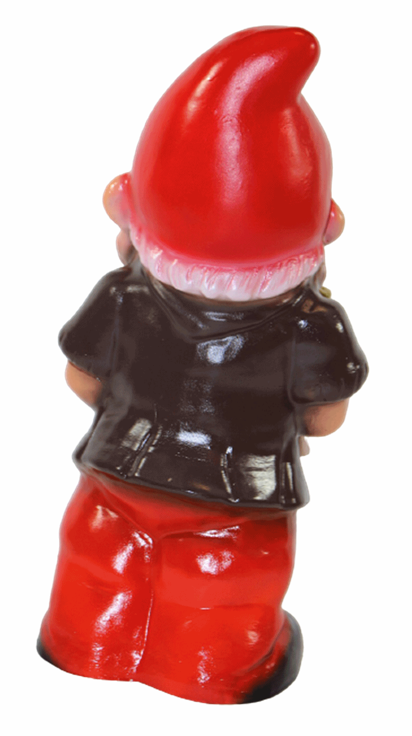 Gartenzwerg Deko Garten Figur Zwerg Maler stehend mit Pinsel in der Hand aus Kunststoff H 29 cm