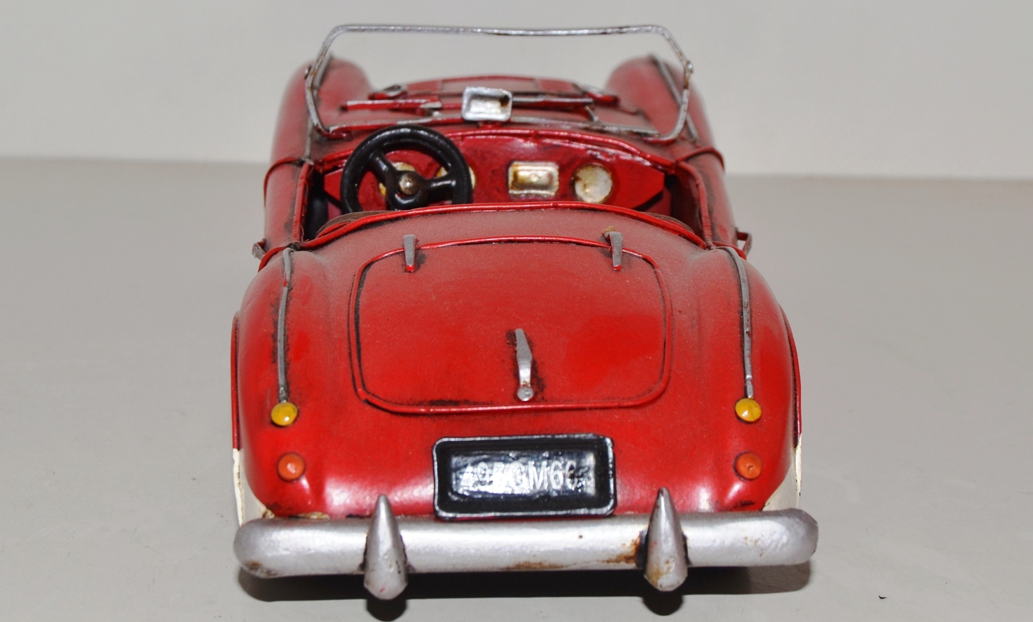 Blechauto Nostalgie Modellauto Oldtimer Austin Healey Cabrio Sportwagen aus Blech L 28 cm