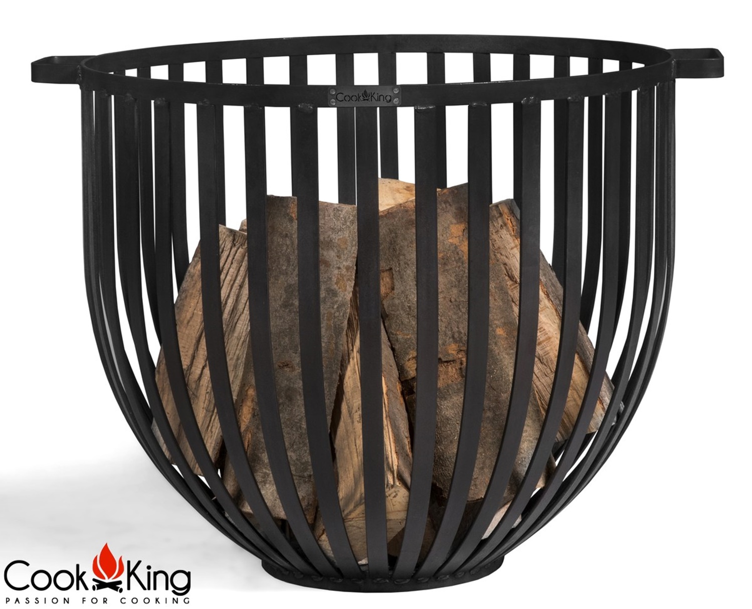 Feuerkorb "Katar" Ø 60cm Feuerstelle für den Garten aus Stahl Feuersäule als Wärmequelle oder Grill