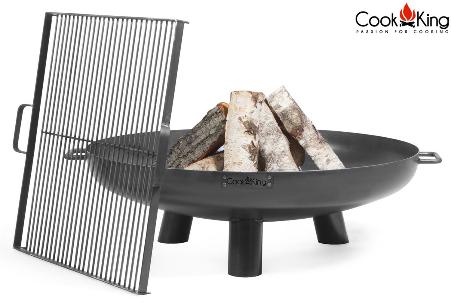 Feuerschale "Bali" Ø 60cm Feuerstelle für den Garten aus Stahl Feuerkorb als Wärmequelle oder Grill