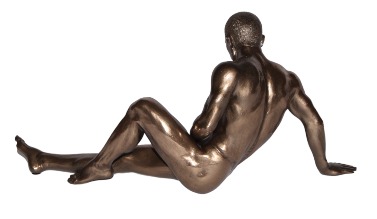 Deko Figur Body Talk Kollektion Nackter Mann liegend L 25 cm Bodybuilder Skulptur