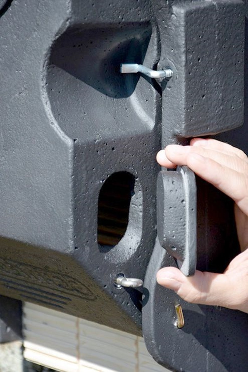 Naturschutzprodukt Fledermaus-Großraum-Flachkasten 3FF Nistkasten mit Inspektionsluke