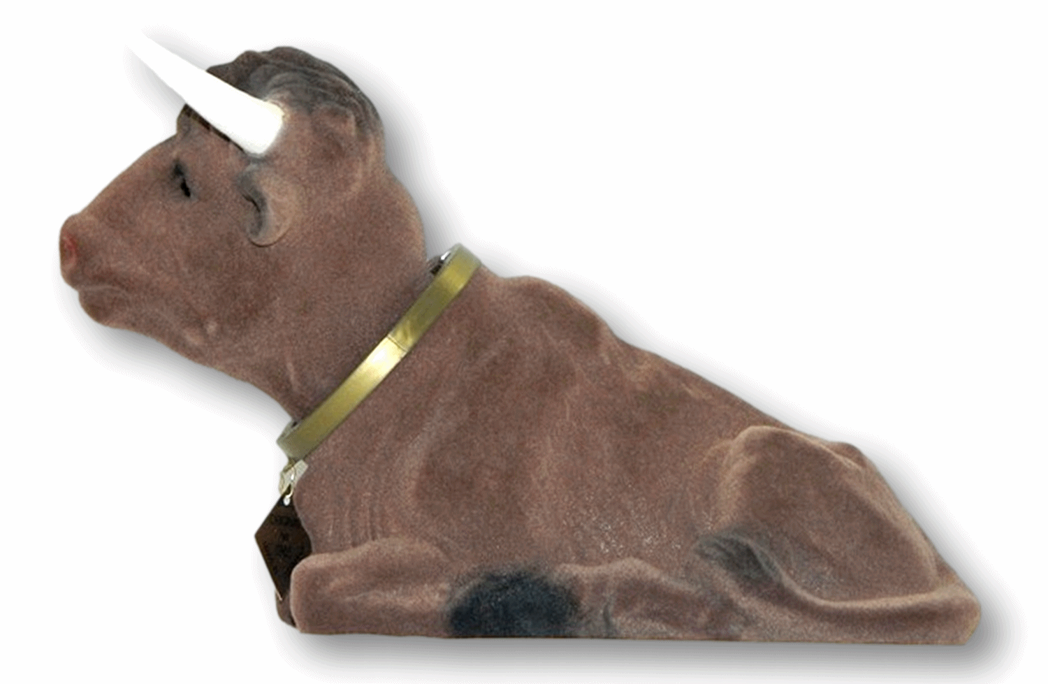 Wackel Figur Stier groß Wackelfigur H 17 cm liegend Dekofigur mit Wackelkopf