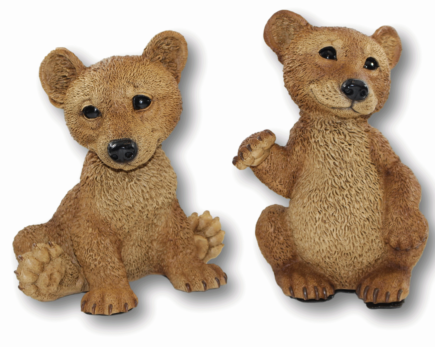 Dekofigur Sammler Tierfigur Bärfigur junge Bären 2-er Satz Kollektion Castagna aus Resin H 22-24 cm