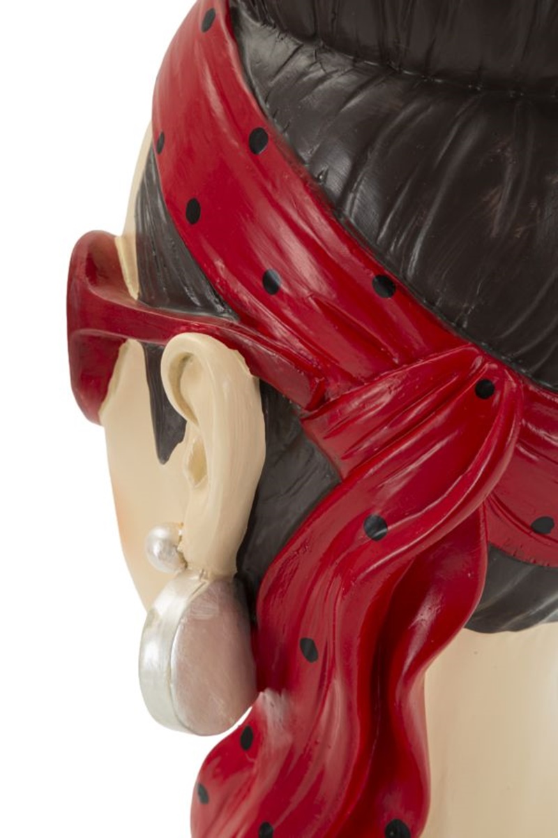 Dekofigur Büste elegante Dame Hollywood stillvolle Skulptur als Vase nutzbar Frauenbüste H 27 cm