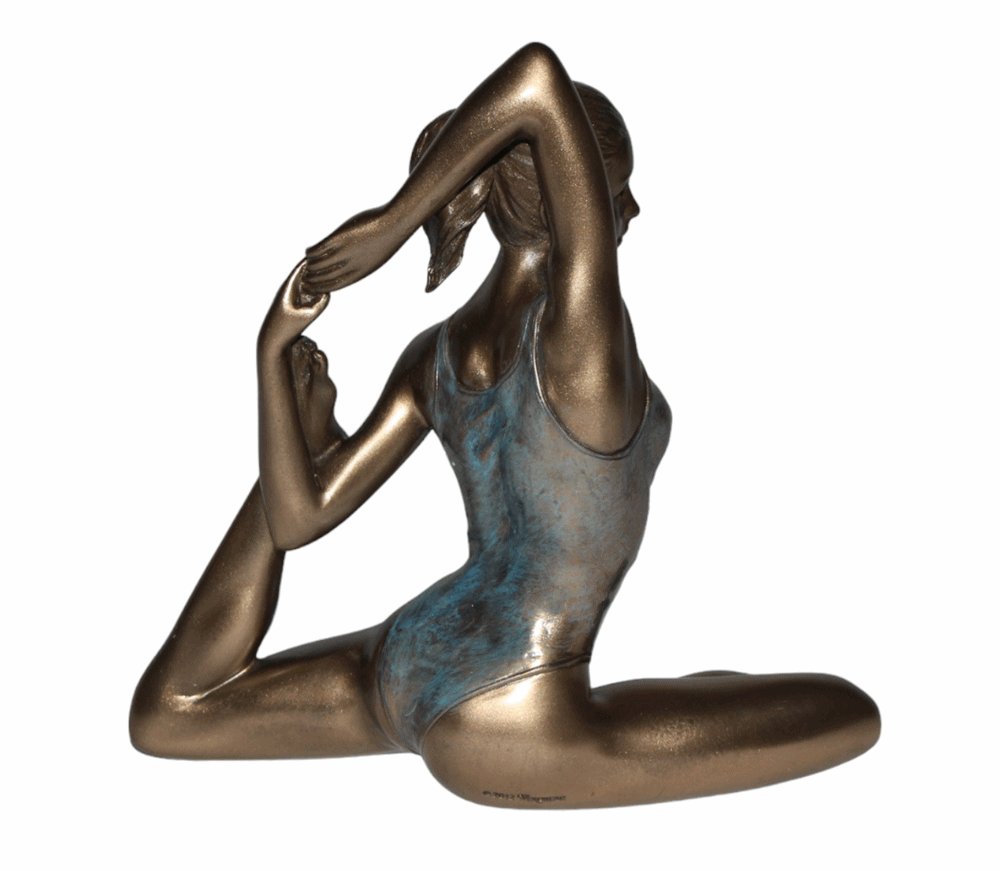 Deko Figur Body Talk Kollektion Yoga Eka Pada Rajakapotasana Frau H 13 cm Mädchen Skulptur Figur
