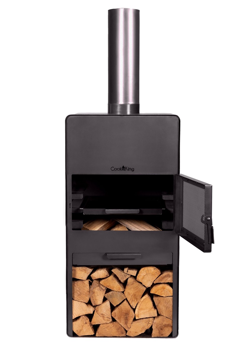 Zubehör Backplatte für Gartenkamine Vento B 43 x T 42 cm Grillplatte aus Naturstahl