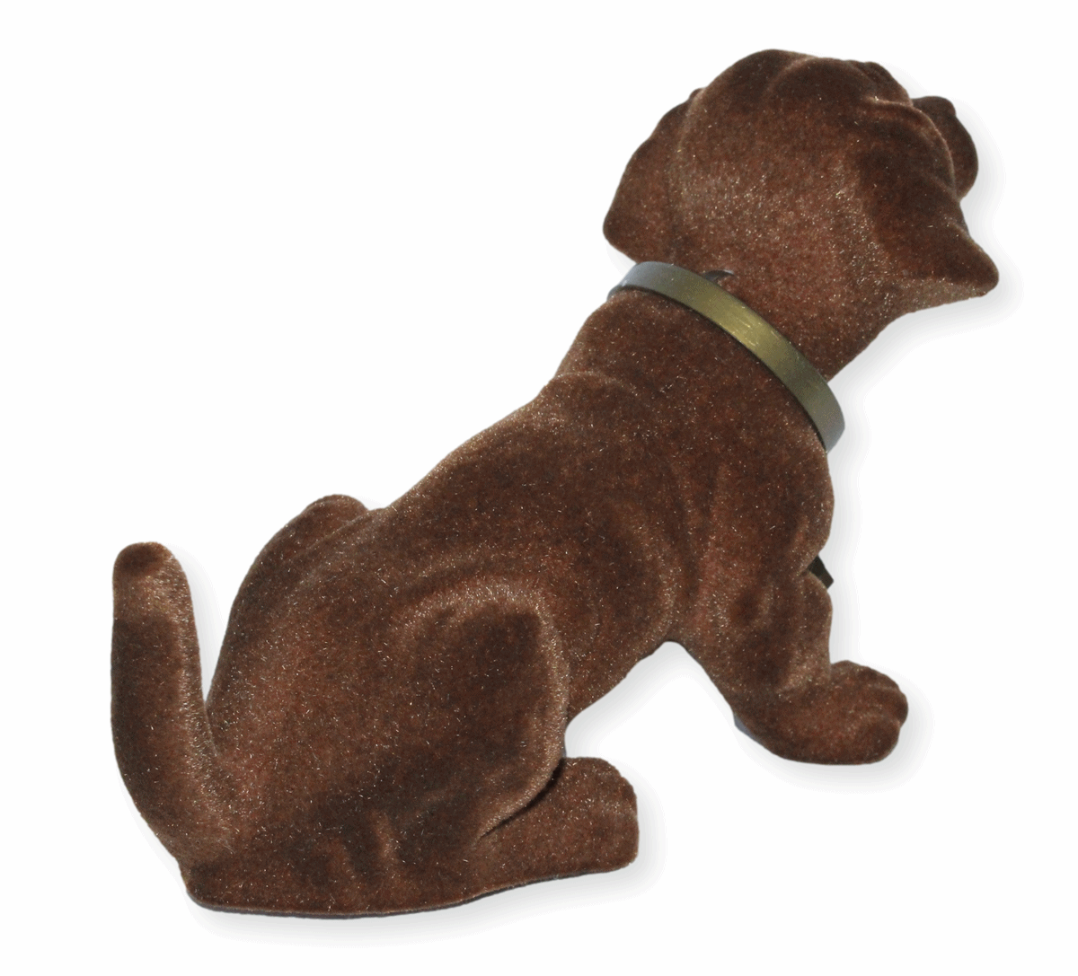 Wackel Dackel Figur Hund Dackel Wackelfigur H 10 cm klein sitzend mit Wackelkopf Original