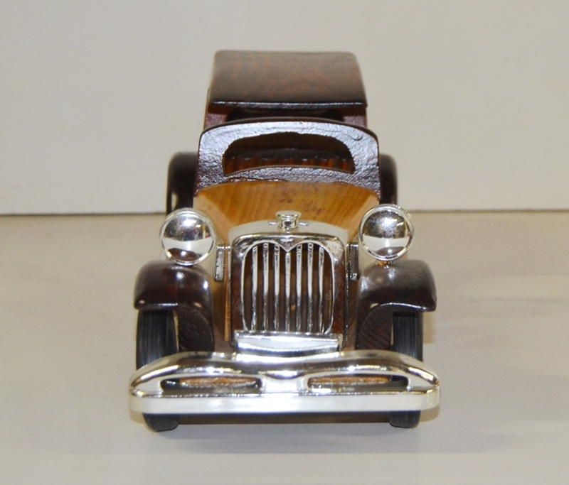Holzauto Nostalgie Modellauto Oldtimer L 37 cm Nostalgisches Modellwagen aus Holz