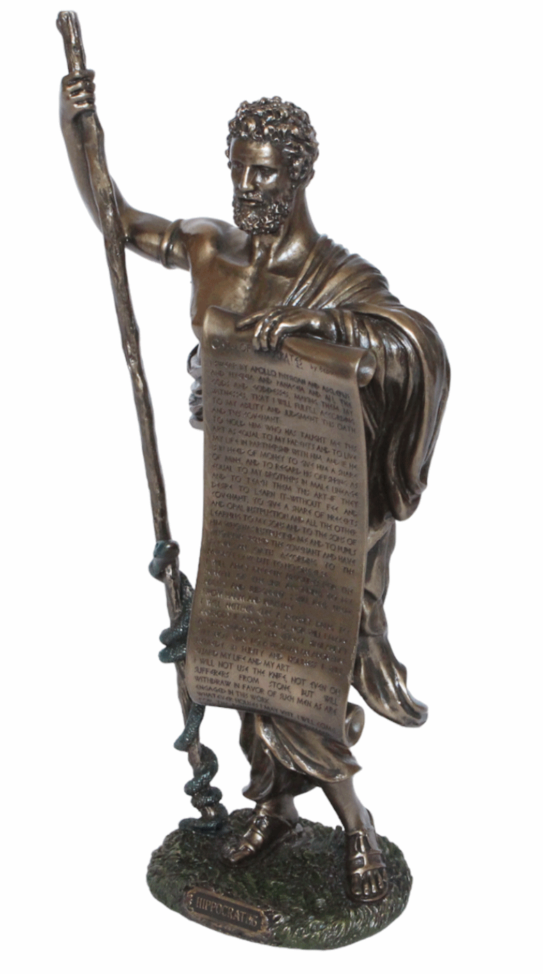 Deko Figur Hippokrates H 32 cm griechische Mythologie Parastone Skulptur Figur