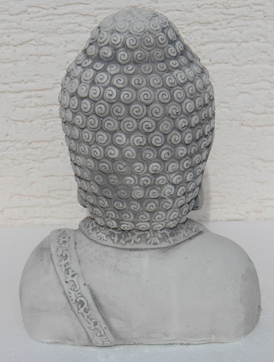 Beton Figur Statue Skulptur Buddha Büste H 28 cm Dekofigur und Gartenskulptur