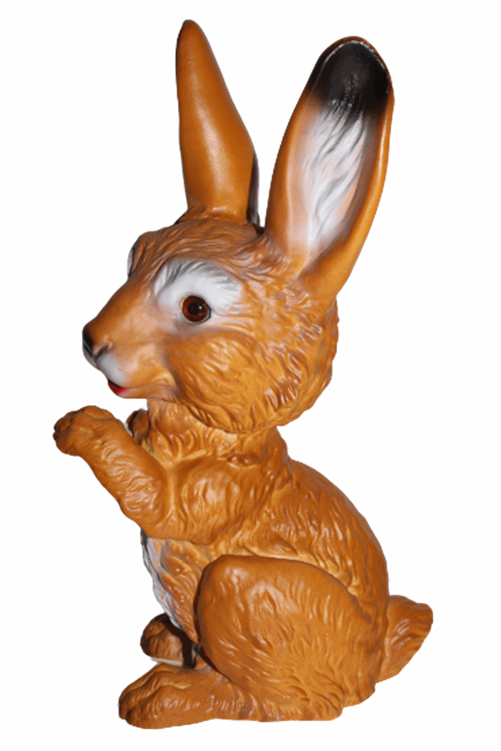 Deko Garten Figur Dekofigur Gartenfigur Tierfigur Hase aufwartend aus Kunststoff Höhe 30 cm