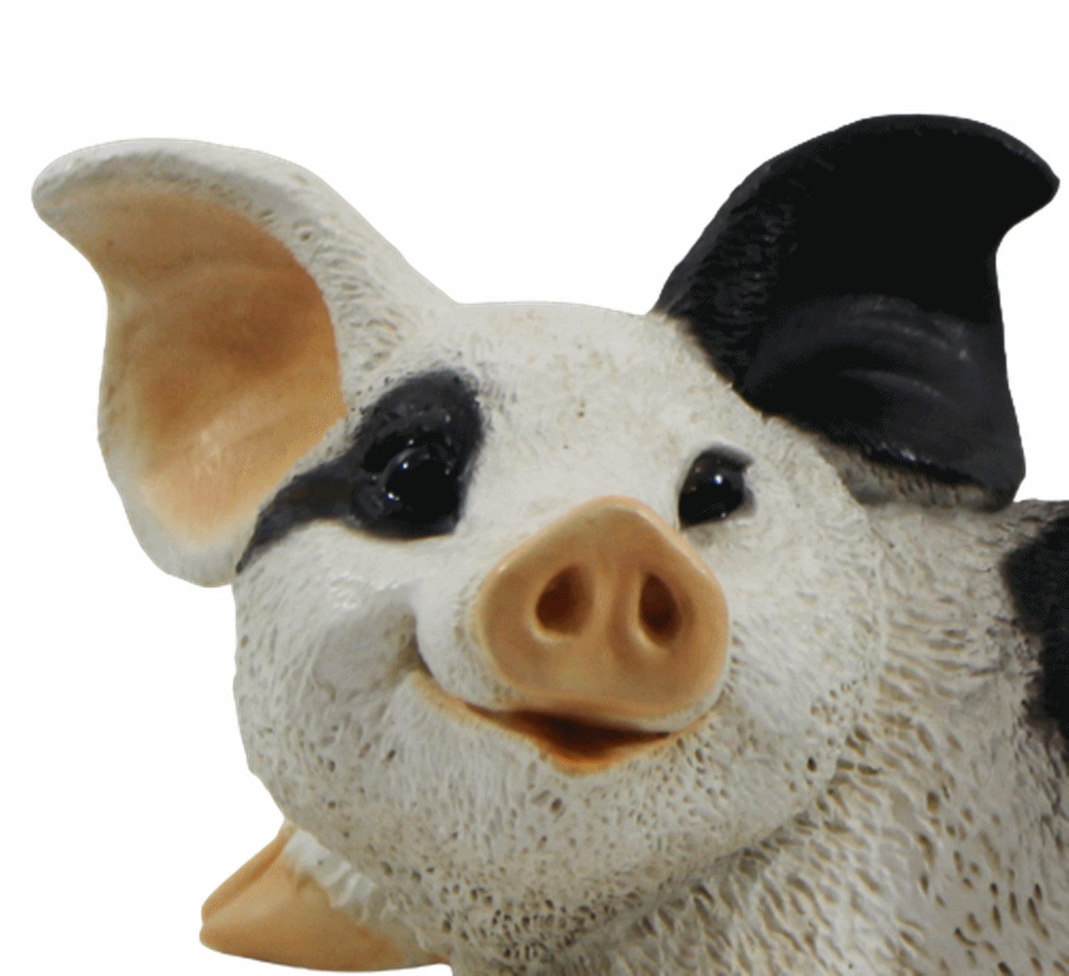 Dekofigur Tierfigur Schwein Ferkel Schweinchen gefleckt Kollektion Castagna aus Resin B 23 cm