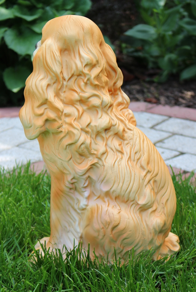Dekorationsfigur Hund Cocker Spaniel H 32 cm Dekofigur aus Kunstharz