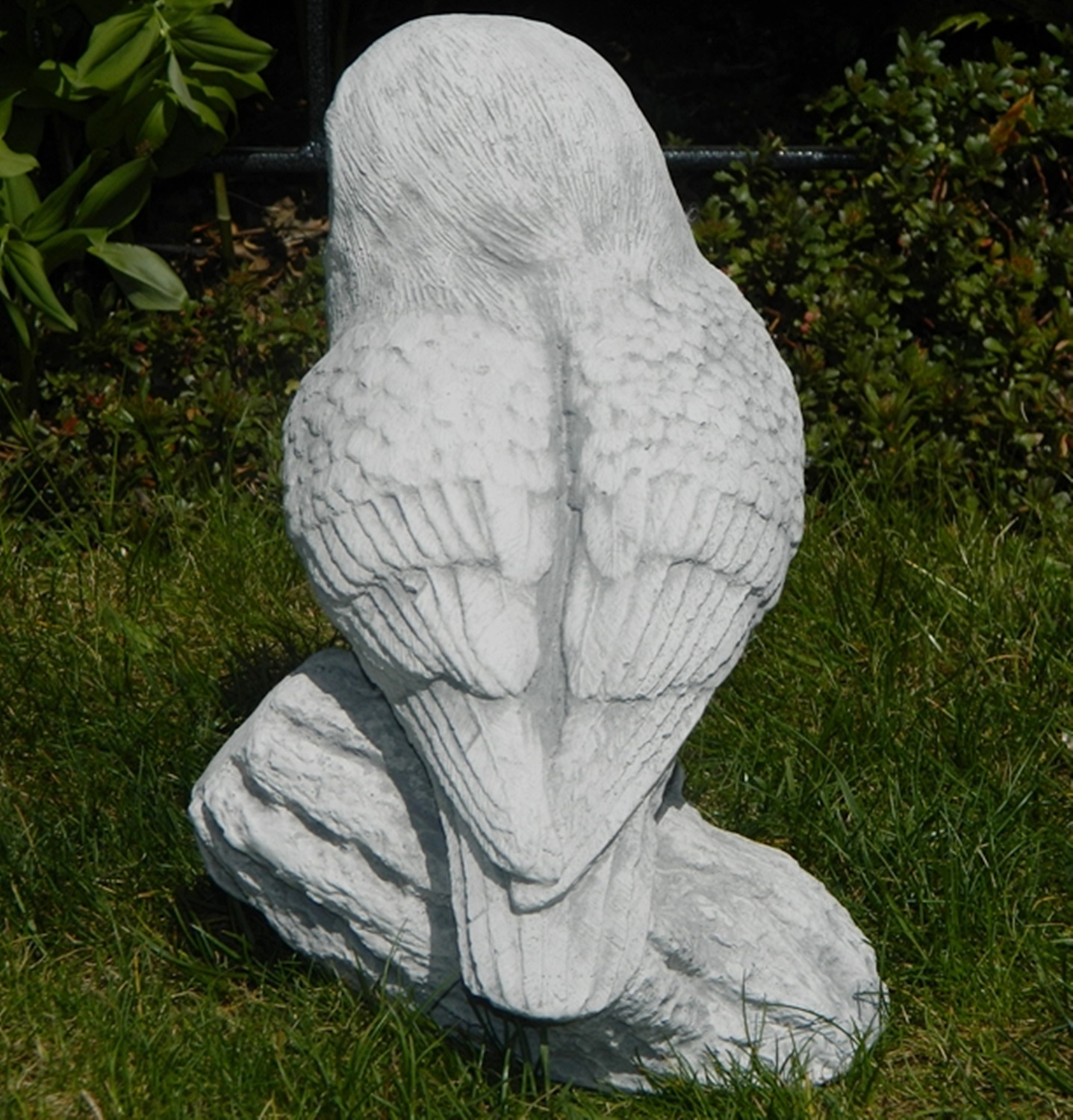 Beton Figur Steinkauz Eule Vogelfigur H 26 cm Waldvogel Dekofigur und Gartenfigur