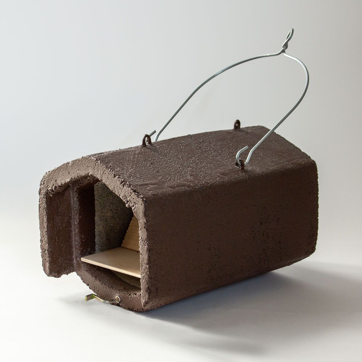 Naturschutzprodukt Halbhöhle Typ 2HW H 20 cm räubersicher Artenschutz Produkt in braun