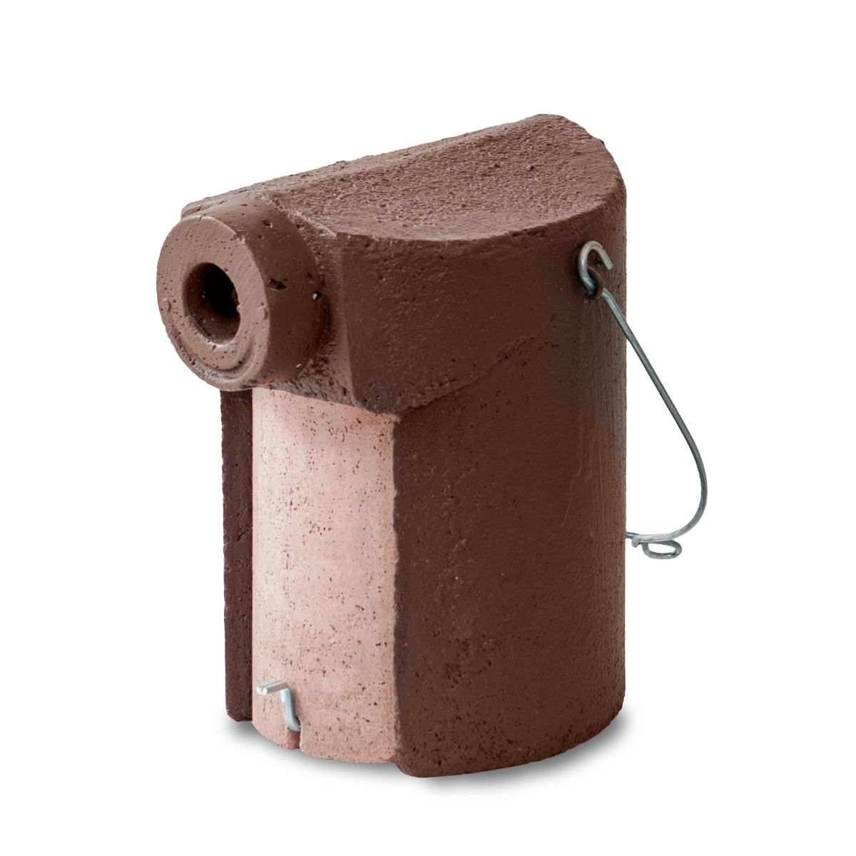 Naturschutzprodukt Nisthöhle Satz 2 Stück Typ 3SV Flugloch 34 mm mit Marderschutz in braun