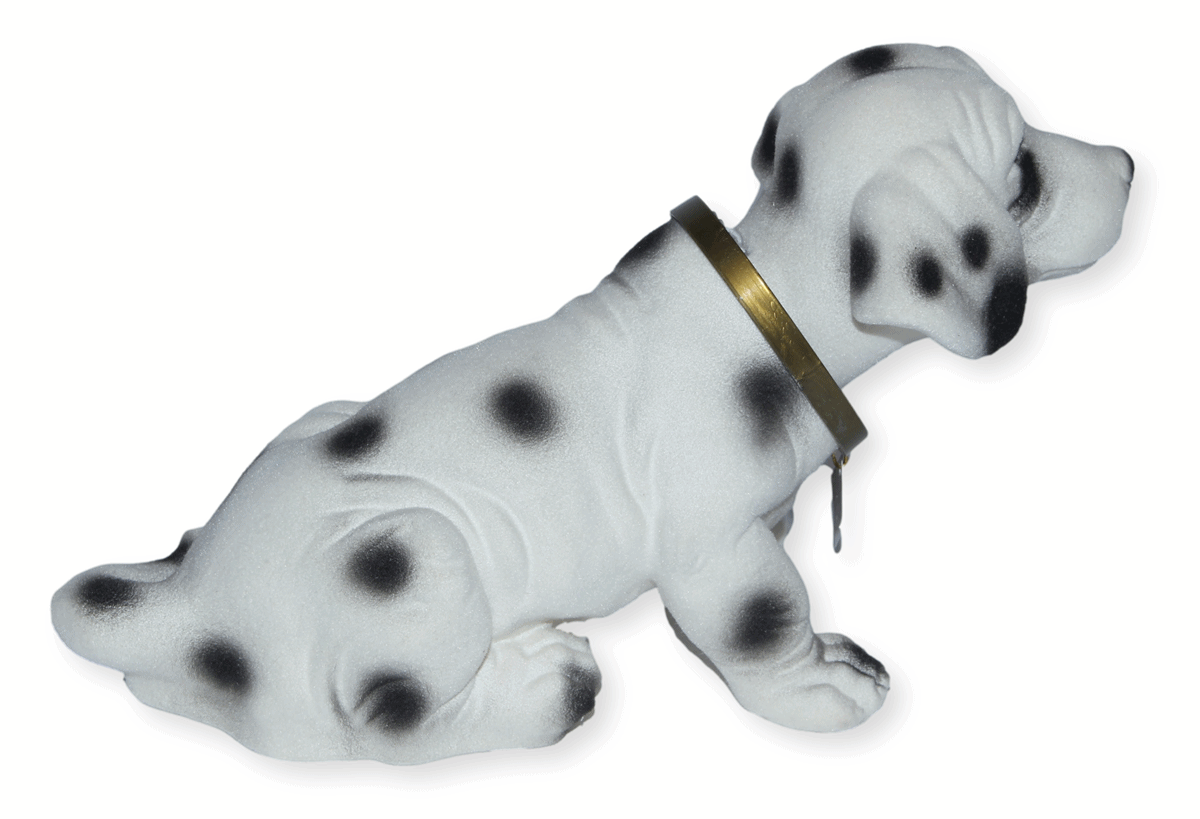 Wackel Figur Hund Dalmatiner Wackelfigur H 16,5 cm groß Dekofigur mit Wackelkopf