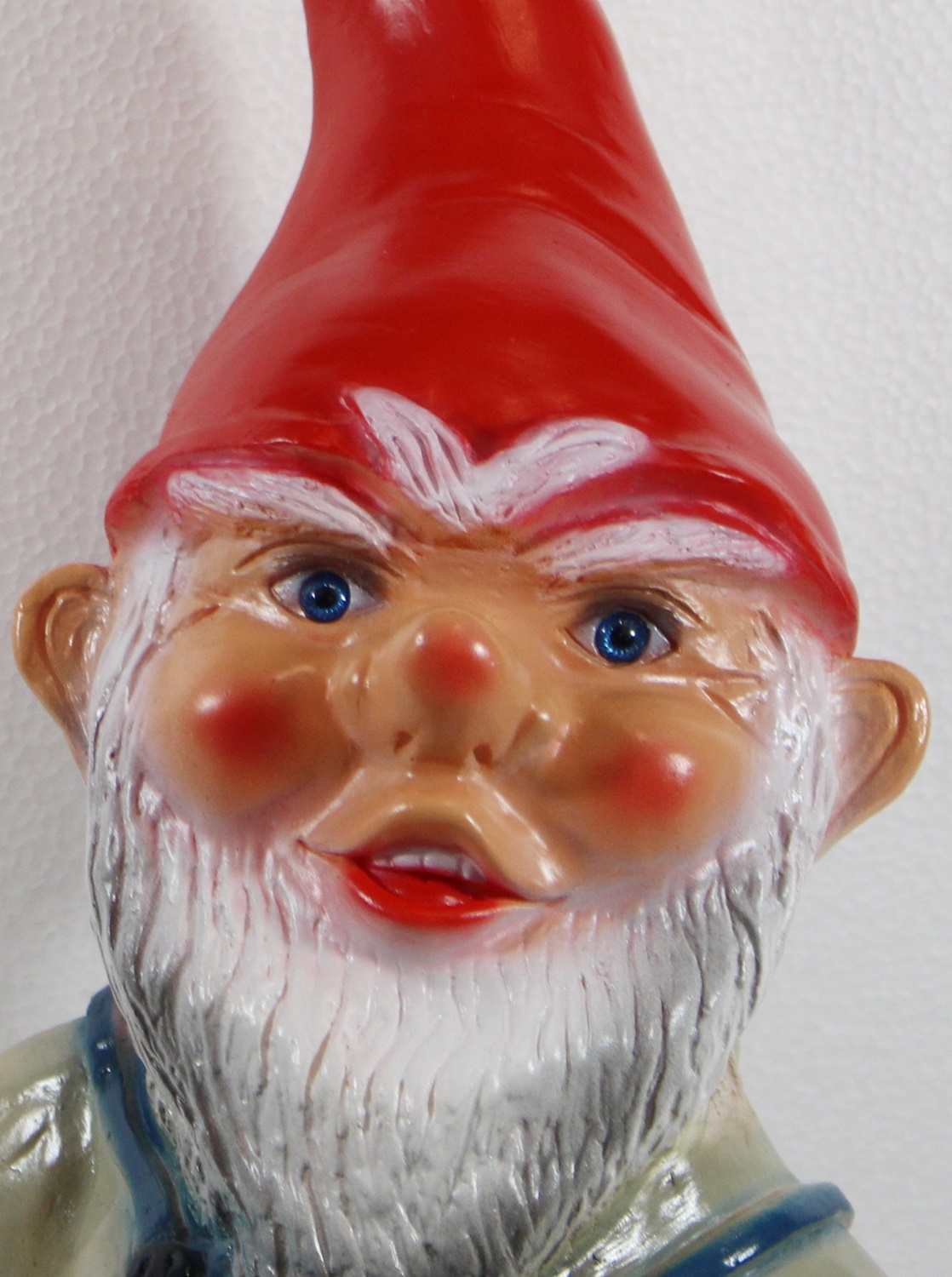 Gartenzwerg Deko Garten Figur Zwerg sitzend (ohne Bank) aus Kunststoff H 41 cm