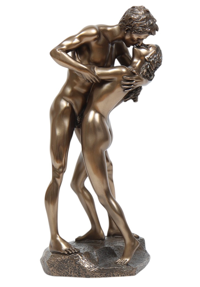 Deko Figur Body Talk Kollektion Lovers Paar Die Liebenden in Umarmung H 29 cm Skulptur Figur