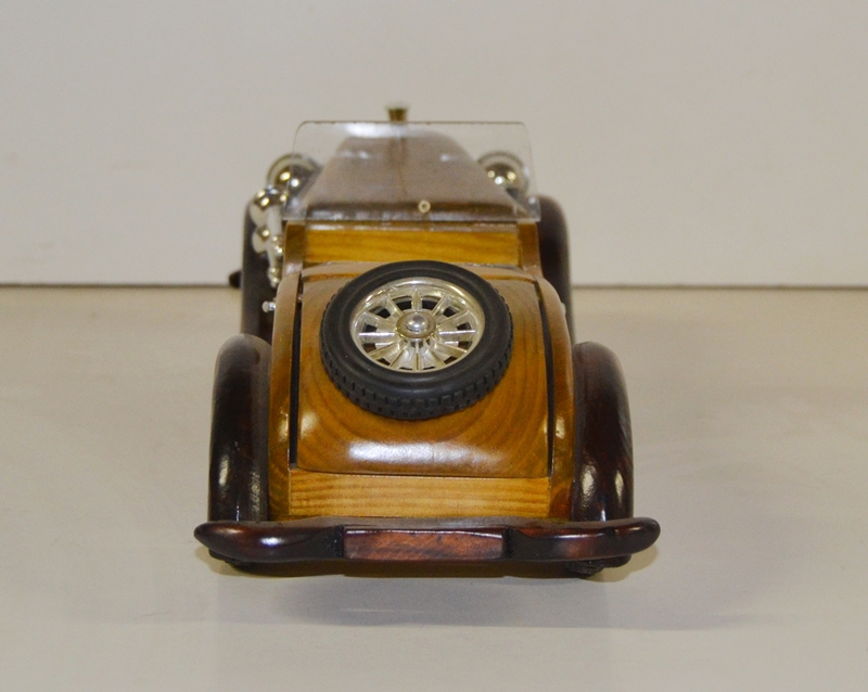 Holzauto Nostalgie Modellauto Oldtimer L 30 cm Nostalgisches Modellwagen aus Holz