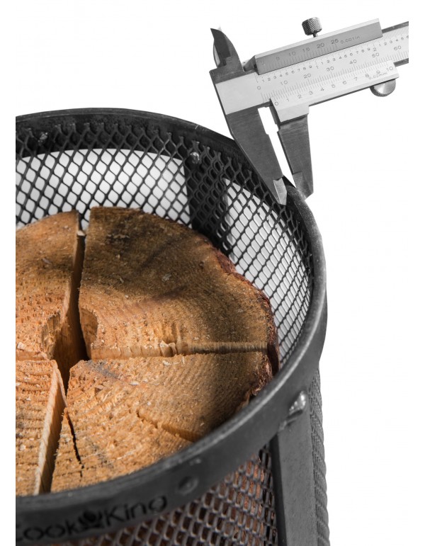 Feuerkorb für Schwedenfeuer „DAKAR“ Feuersäule aus Stahl Gartenfackel als Wärmequelle und Deko