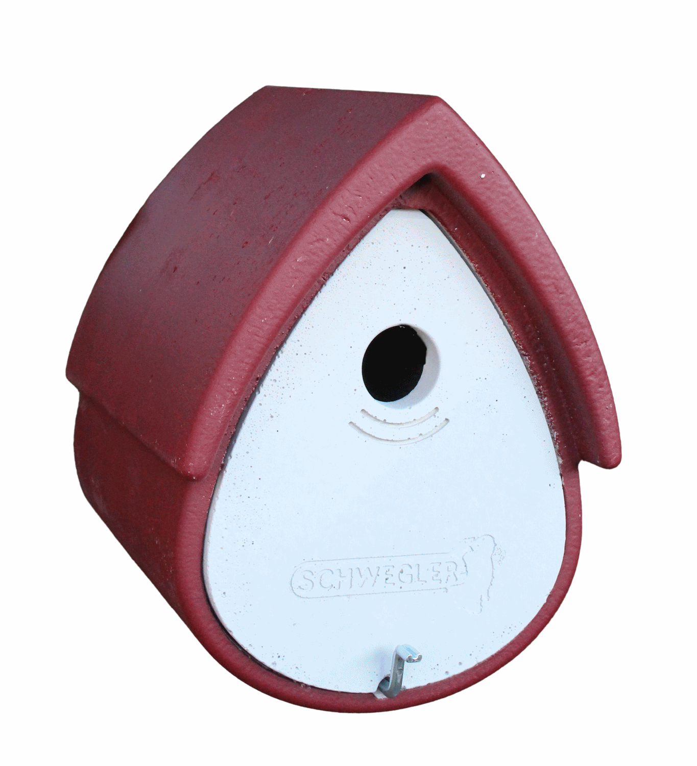 Naturschutzprodukt Nistkasten Vogelnisthöhle Meisenresidenz Typ 1MR Flugloch 32 mm rot-grau