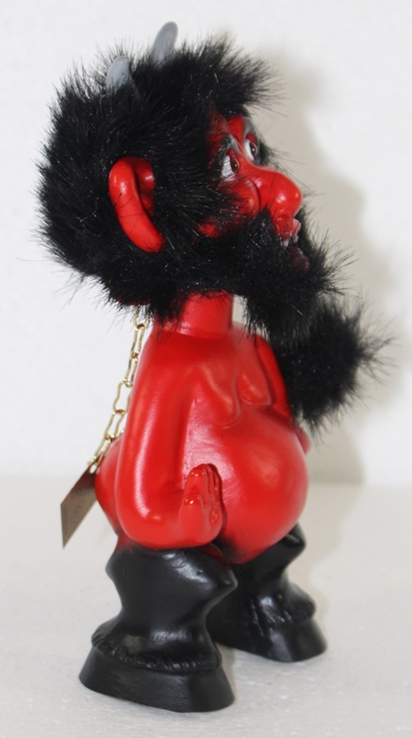 Souvenir Wackel Figur Teufel groß H 26 cm Wackelfigur Original mit Wackelkopf