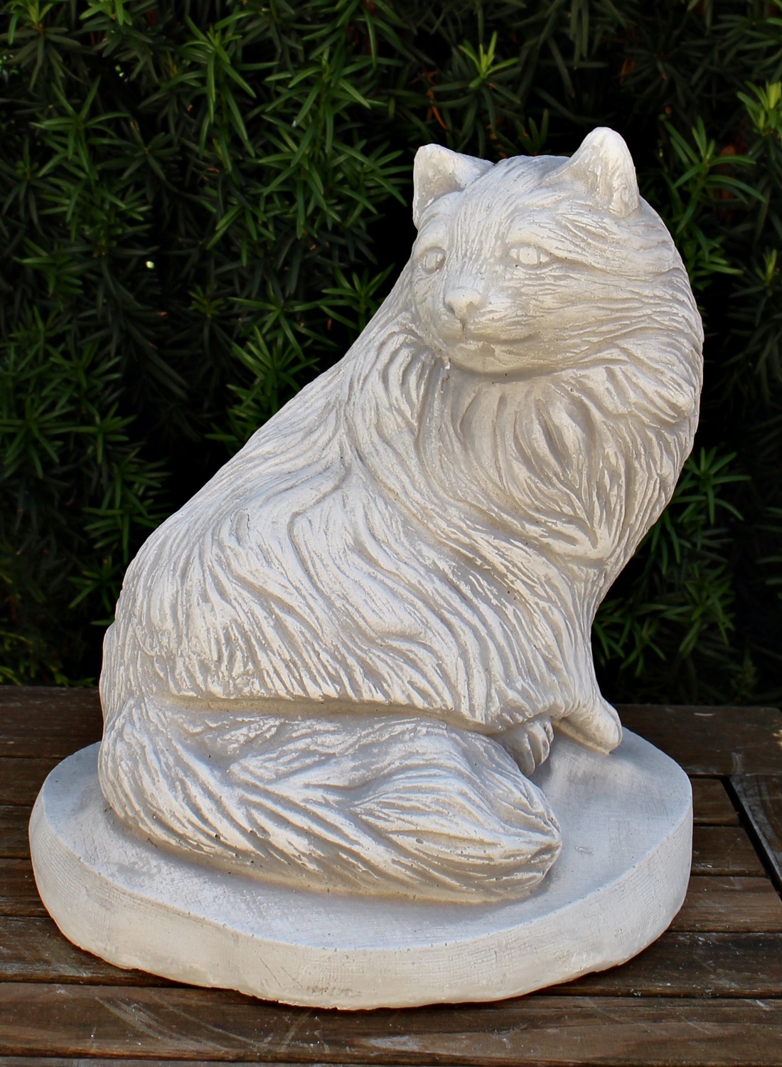 Beton Figur Katze H 27 cm Dekofigur und Gartenfigur