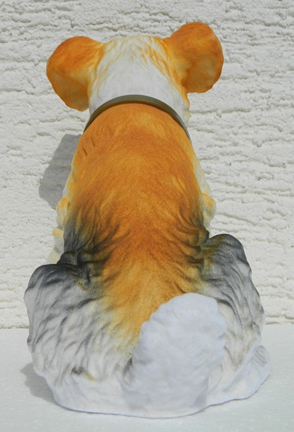 Wackel Figur Hund Fox Terrier Wackelfigur H 20,5cm groß Dekofigur mit Wackelkopf