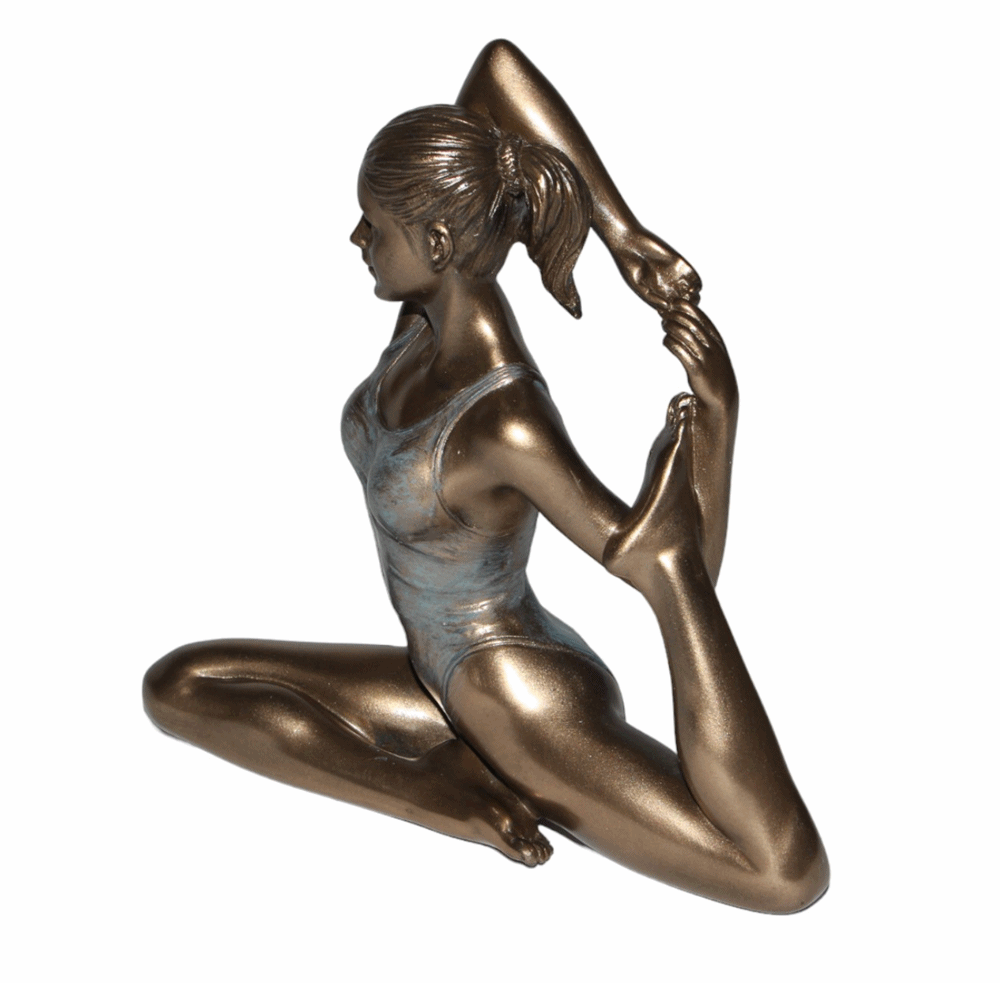 Deko Figur Body Talk Kollektion Yoga Eka Pada Rajakapotasana Frau H 13 cm Mädchen Skulptur Figur