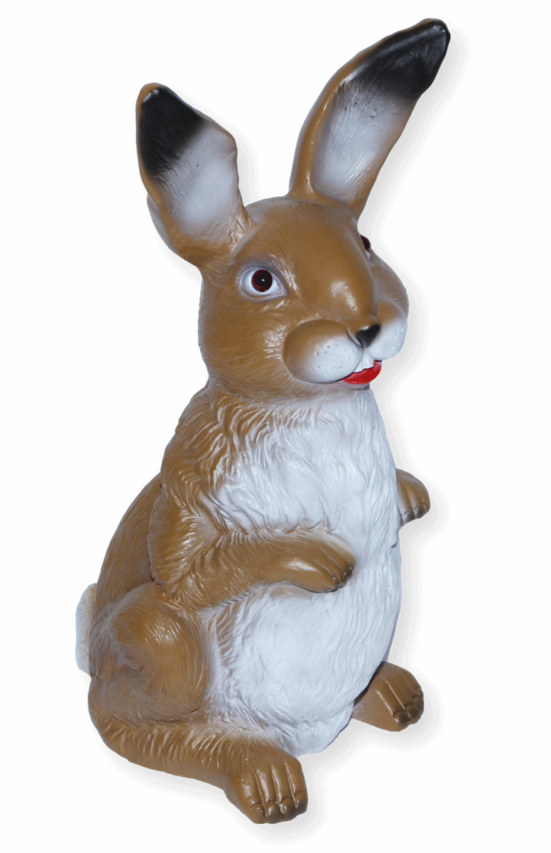 Deko Garten Figur Dekofigur Hase stehend H 30 cm Gartenfigur Tierfigur aus Kunststoff