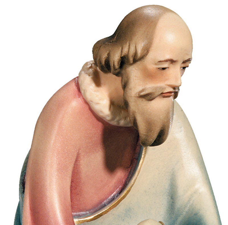 Krippenfigur Leonardo Kollektion Heilige Drei Könige Balthasar Holzfigur Holzstatue Statue Ahornholz